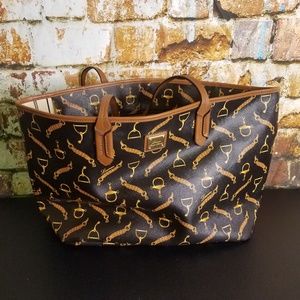 Ralph Lauren belt & buckle print tote